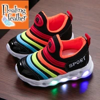 size 21 30 luminous sneakers for baby girls non slip glowing shoes boys breathable wear resistant sneakers children led shoes
