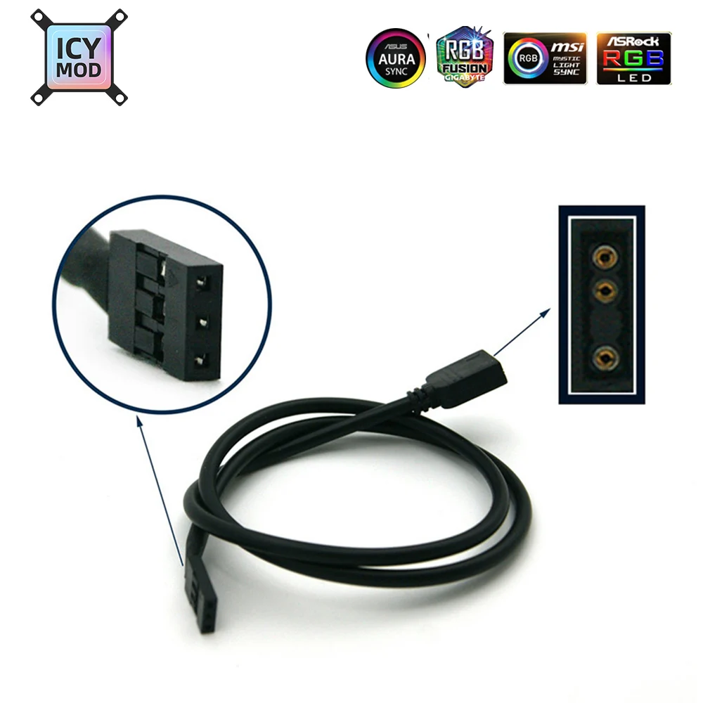 Материнская плата Gigabyte AURA 50 см 5Pin 4Pin 12 В/3Pin VDG 3Pin 5 В ПВХ линия GIGA синхронизация RGB