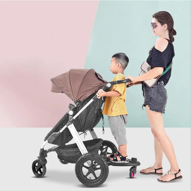 

Дополнительная педаль для детской коляски, прицеп для второго ребенка, детская коляска для близнецов, стоячая пластина с сиденьем, аксессуа...