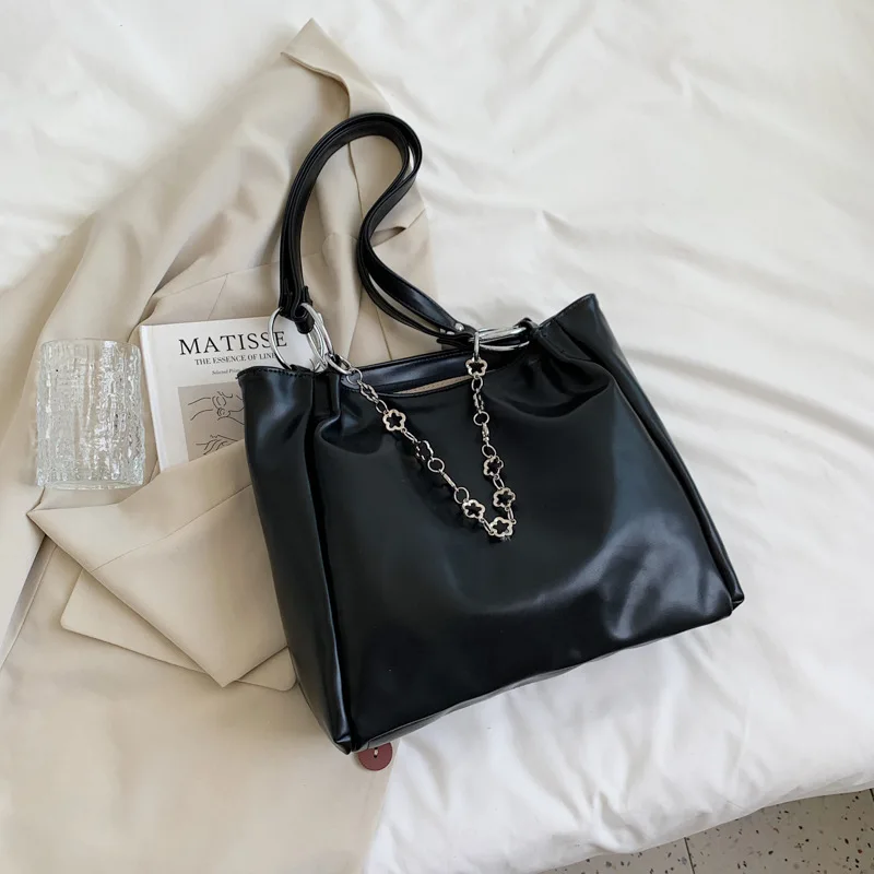 

Сумки через плечо из искусственной кожи для женщин 2021, модные роскошные простые дизайнерские сумки на плечо и кошельки, женские дорожные су...