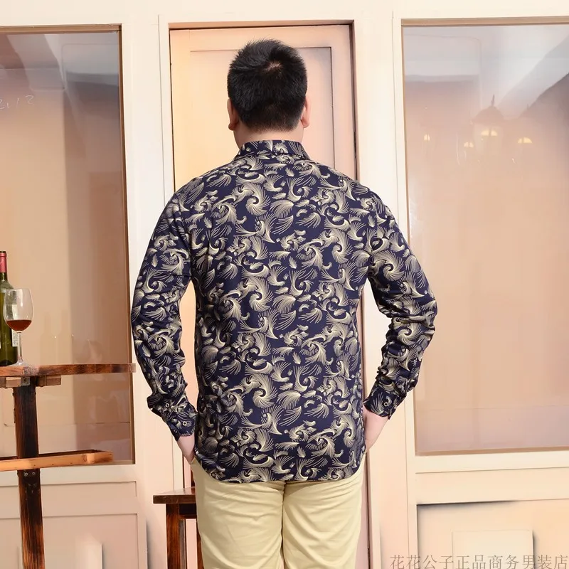 Эластичные рубашки осенние мужские официальные очень большие хлопковые с