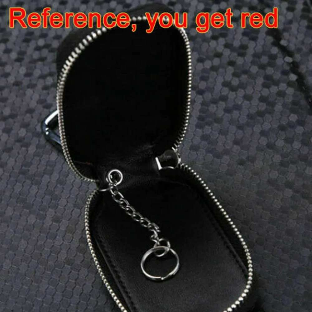 

1PC Car Key Cover Bag Chain Cover Fob Remote Zipper Wallet High Quality