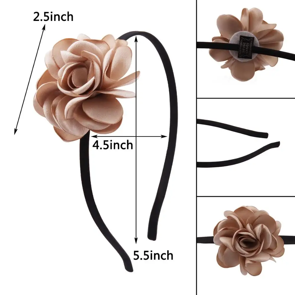 Новинка 2019 года повязка на голову для девочек цветочный ободок с розами семейный