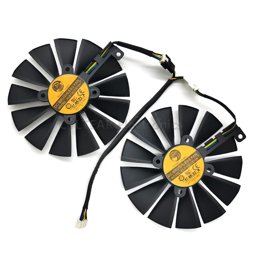 New 95MM PLD10010S12H Cooler Fan For ASUS ROG STRIX Dual RX 470 570 AMD RX470 RX570 Gaming Video Card Cooling | Компьютеры и офис