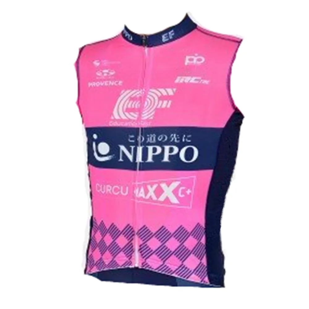 

2021 EF Education Bicycle Wind Vest Nippo Team Cycling Jersey Sleeveless Lightweight Windproof Breathable Vests Ropa De Hombre