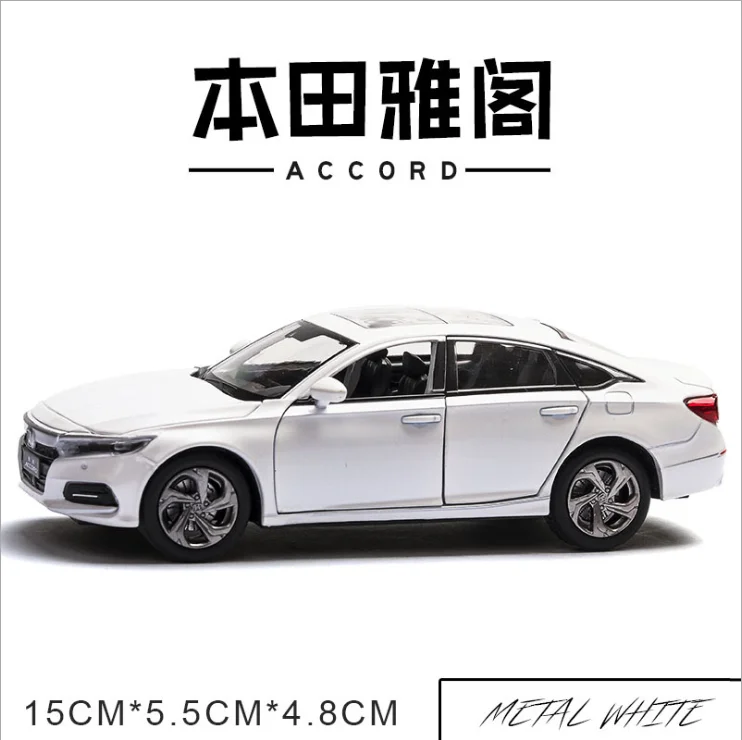 Модель автомобиля Honda accord 1: 32 модель из сплава Acousto оптическая сила возврата