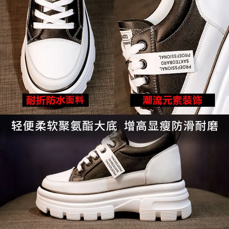 

Natascha Woman Shoes Increas Height Designer Brand Luxury Women Casual Female Sneakers Clogs Platform Round Toe spring/Autumn