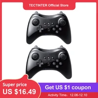 black classic dual analog wireless support bluetooth remote u pro game controller gamepad for nintendo for wii u
