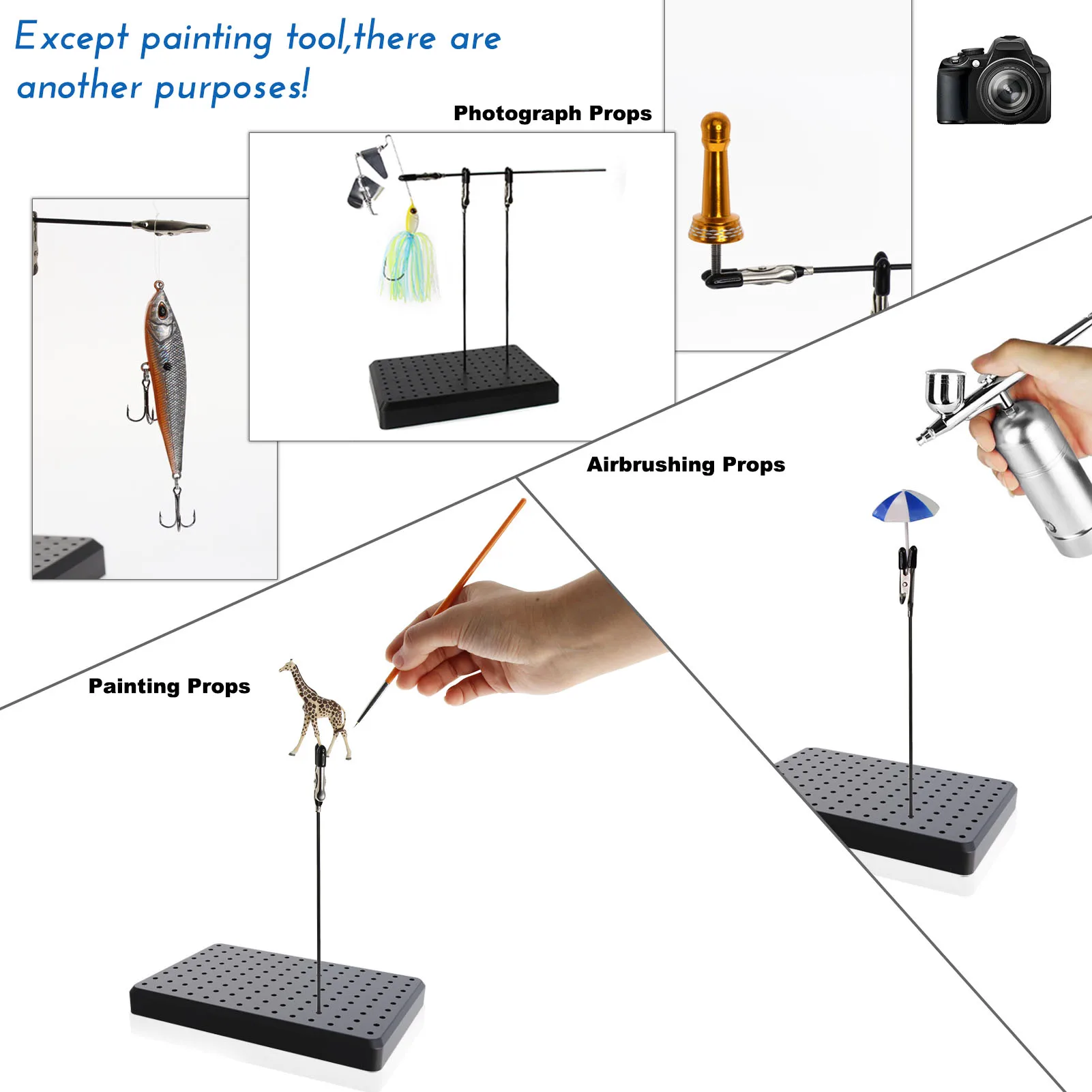Основа для подставки рисования с отверстиями 14x9 и зажимы типа &quotкрокодил&quot