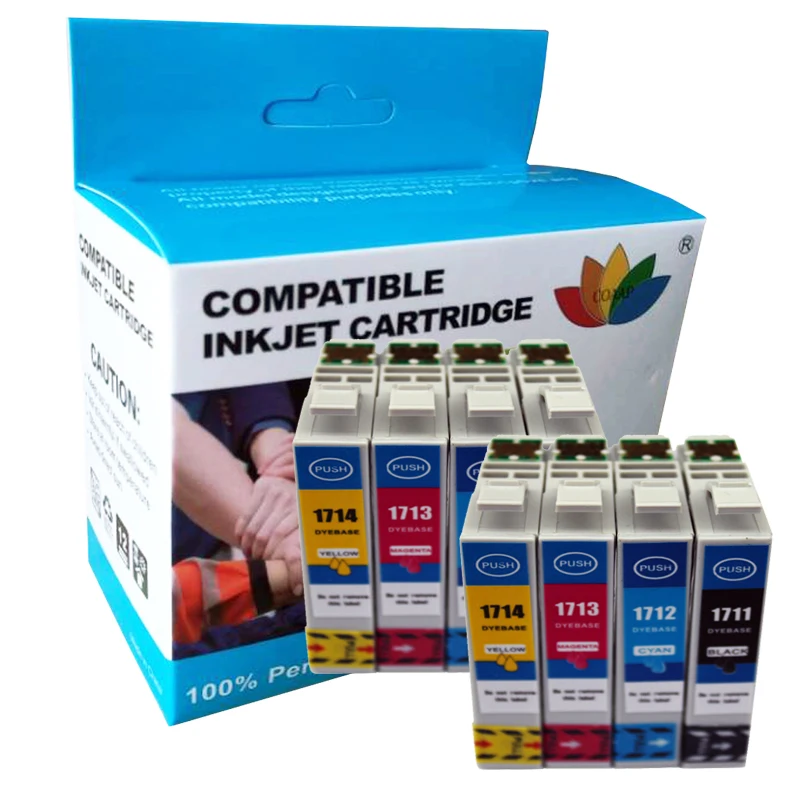 

8x T1711-T1714 Compatible ink cartridge For Epson Expression Home XP-103 XP-203 XP-207 XP-306 Printers