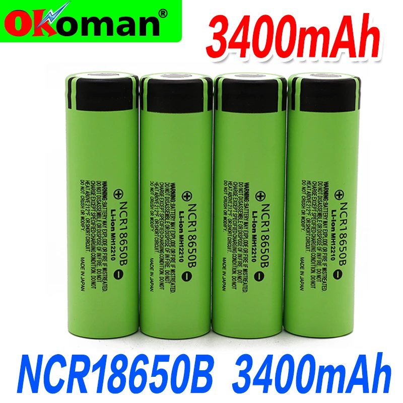 Литиевая аккумуляторная батарея NCR18650B 100% Новый оригинальный аккумулятор 18650 3 7 В
