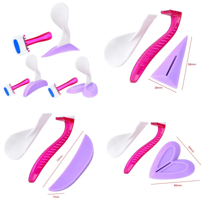 

Женское Бикини Специальный шаблон для бритья Сексуальная Женская бритва для лобковых волос интимный инструмент для придания формы силикон...