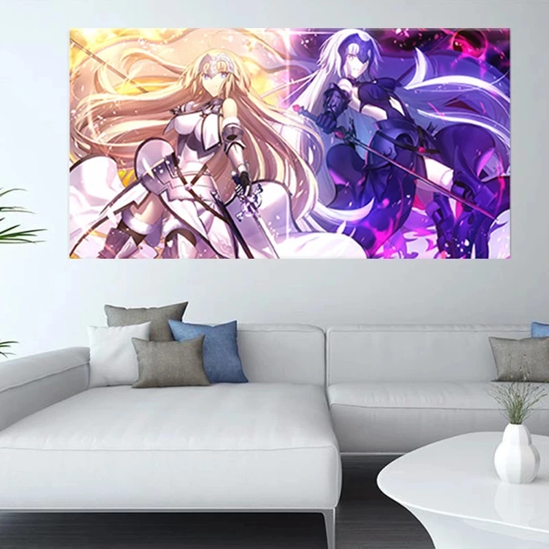 

Fate Grand Order Saber Jeanne Poster Game Modern Hd Prints Canvas Wall Art Modular Picture Dorm Room Home Decor Bedroom Painting
