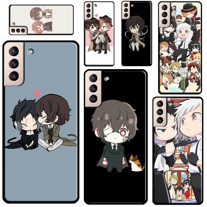 

Bungo Stray Dogs Anime Chibi Phone Case For Samsung Galaxy S21 S22 Ultra Note 20 S20 FE S8 S9 S10 Note 10 Plus Coque