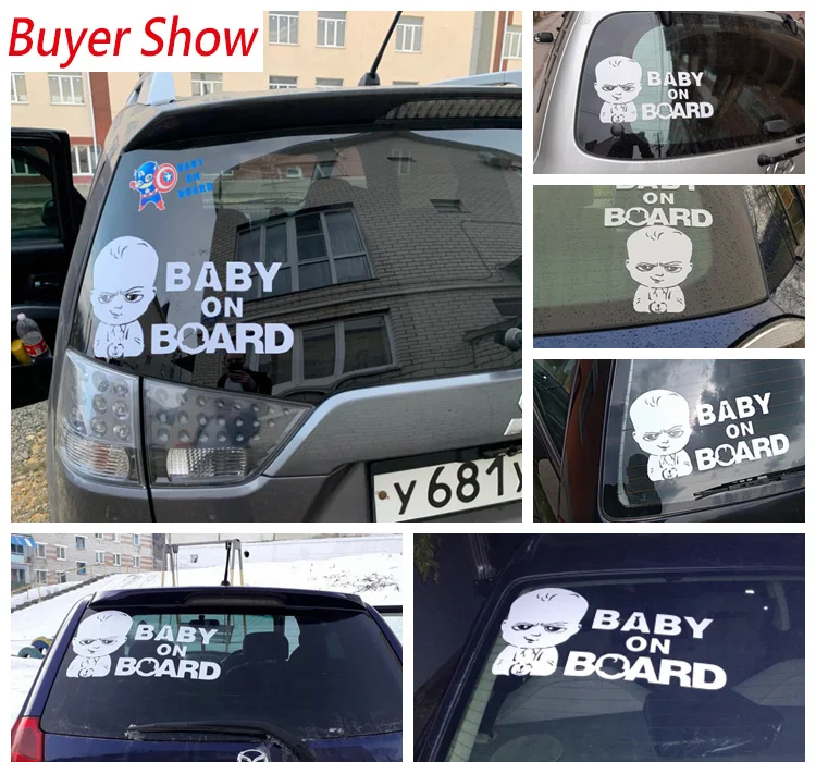 

Car sticker Baby On Board Funny Decal Stickers For Car Funny Ussr Car-Styling Auto Sticker And For Windows Body Decoaration