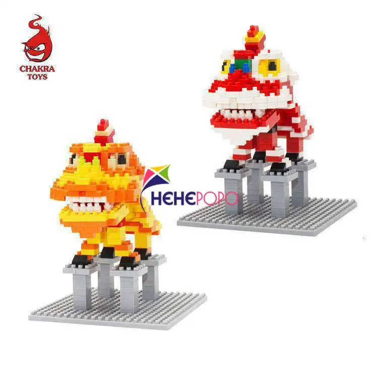 Китайские строительные блоки маленький лев микро 9015|Блочные конструкторы| |