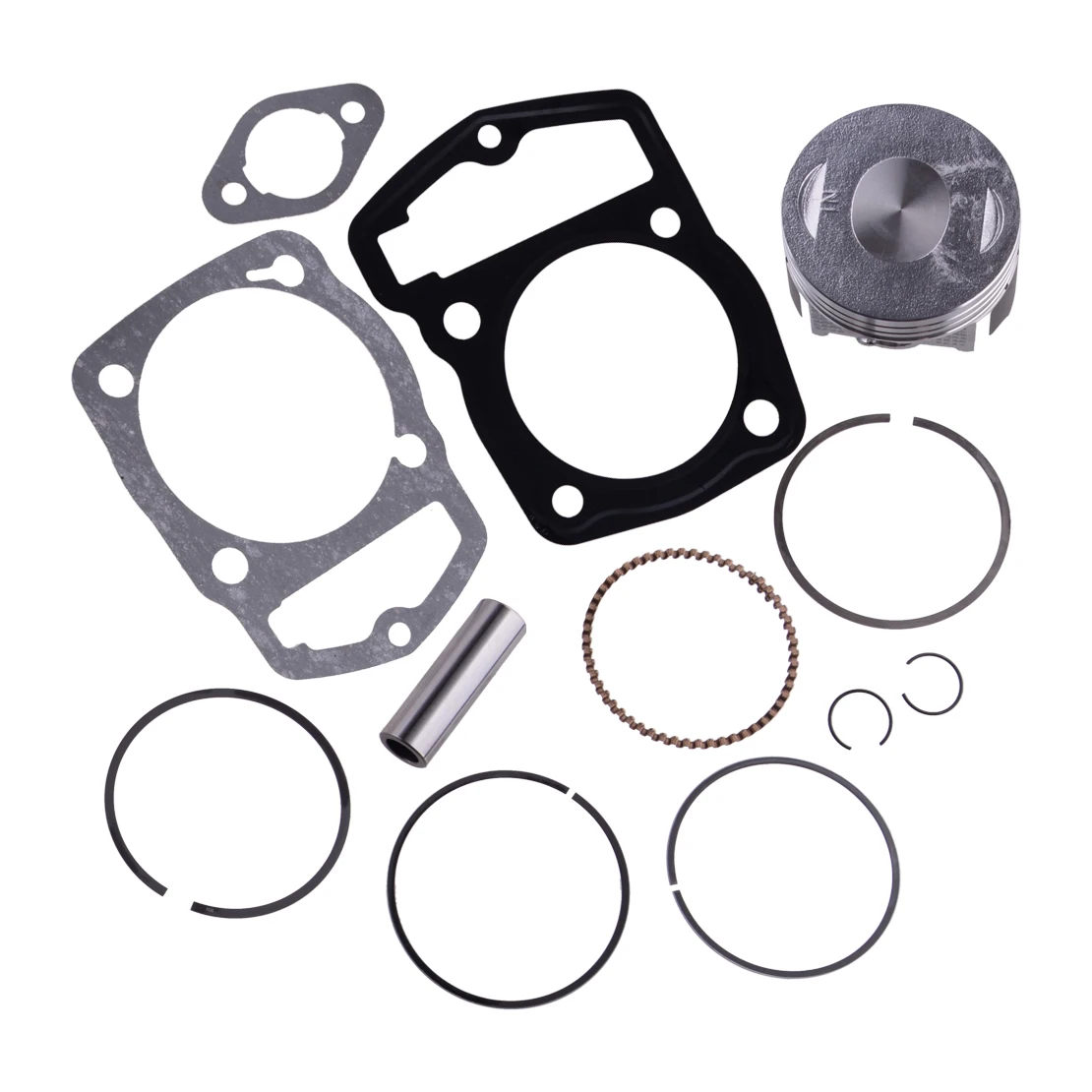 

1 Set Silver Metal 65.5mm x 43mm Piston Rings Gaskets Kits 13011-KT0-305 Fit for Honda XL200R XR200R XR200 1983