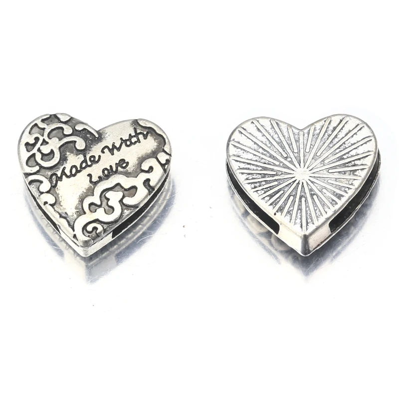 Бусина-разделитель для бижутерии плоский кожаный шнур 12 мм 10 шт. тибетское