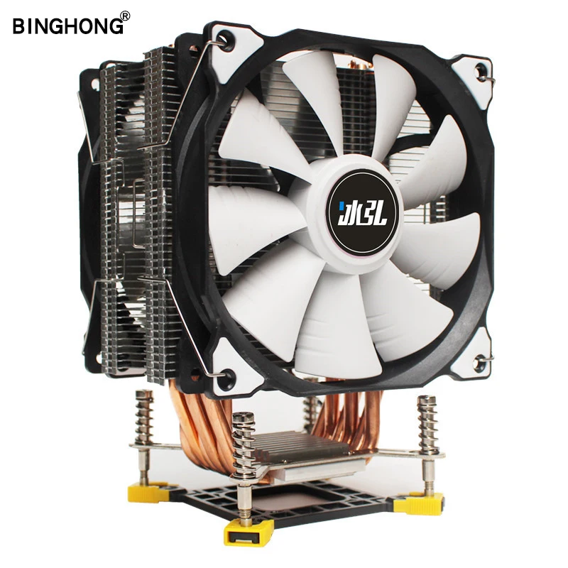 Вентилятор кулера для процессора ПК 3 4 контактный со светодиодной подсветкой rgb