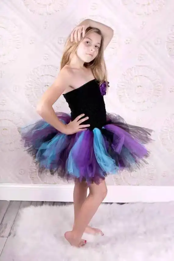 

Baby Girl Party Dress With Brooch Girl Tutu Dress For Birthday Weddings Pageants Prom Mix Color Girl Baby Evening Dresses