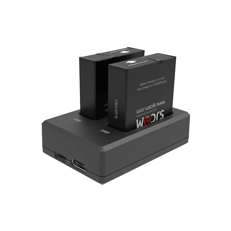 SJCAM SJ9 серии Аксессуары двойное зарядное устройство 1300mAh литий-ионная батарея водонепроницаемый чехол Коробка для SJ9 Strike/sj9 Max 4K экшн-камеры
