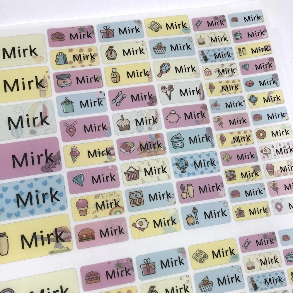 Стильные наклейки с узором для девочек надписью на заказ детские