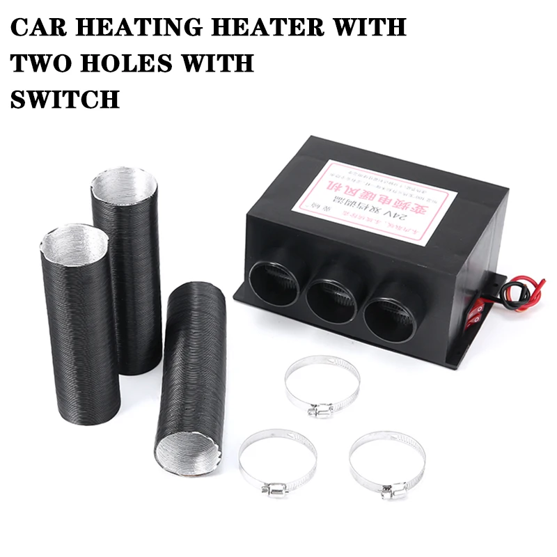 

1 Set 24V 800W 3 Hole Car Heater Fan Hot Warm Heater Winter Auto Portable Windscreen Demister Defroster
