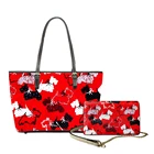 Сумка-тоут женская из искусственной кожи, с рисунком героев мультфильмов