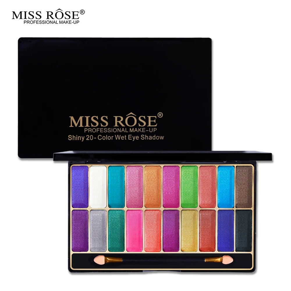 20 Color 02 Miss Rose, 20 цветов, Мерцающая матовая палитра теней для век, палитра для макияжа, телесный, яркий пигментированный цвет, Набор теней для макияжа, косметика - Цвет: 20 Color 02