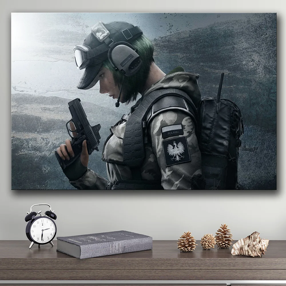 Unframed The Poster Decoration Painting of Tom Clancy's Rainbow Six Siege on HD Canvas canvas painting art oil | Дом и сад