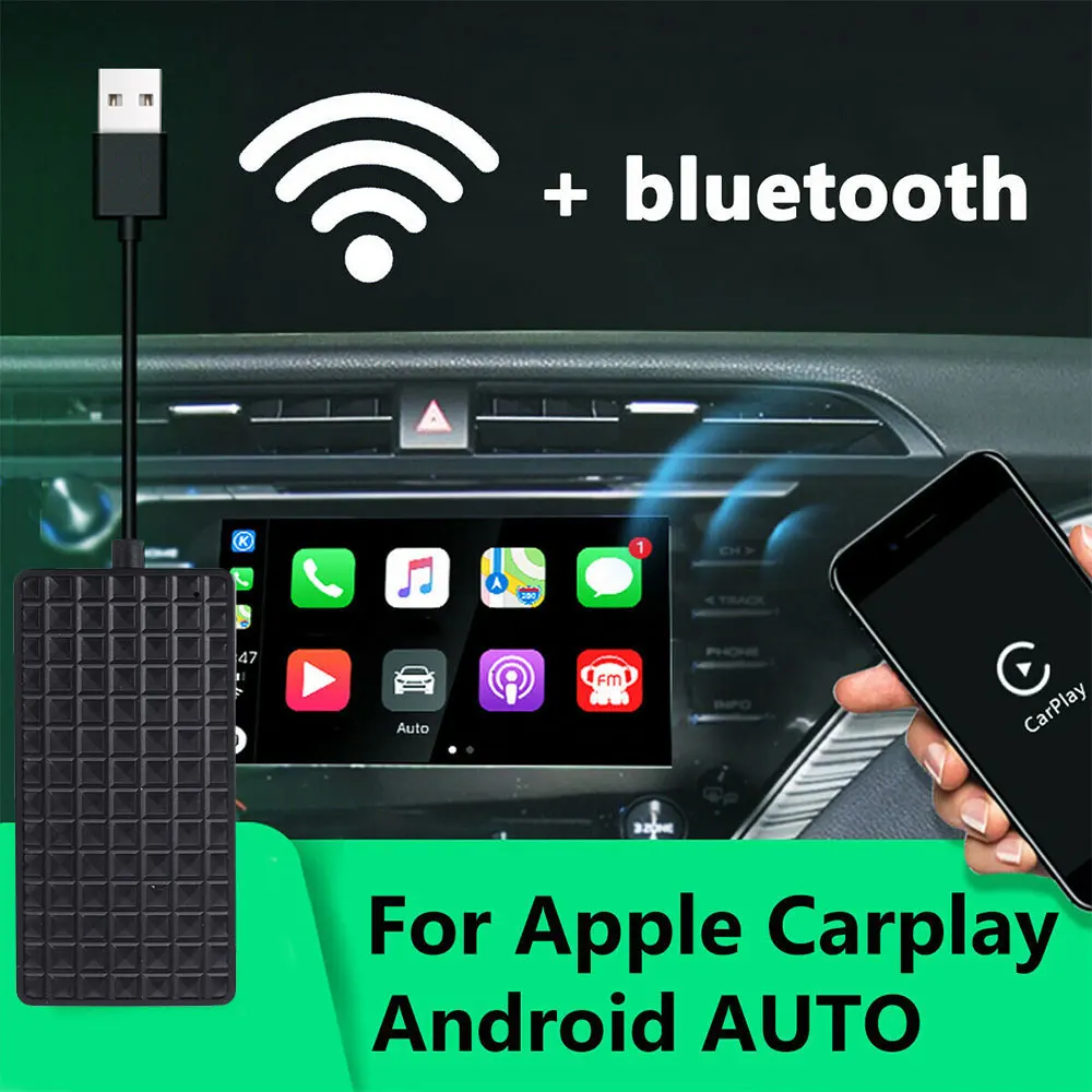 VEHEMO Smart Link беспроводной ключ для Apple CarPlay Android навигационный проигрыватель USB карта
