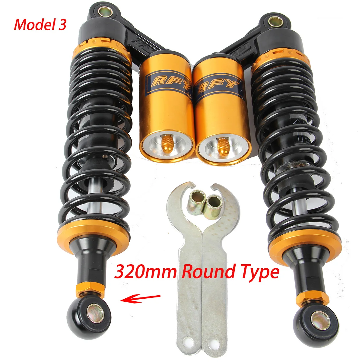 Задние воздушные амортизаторы POSSBAY для мотоциклов подвеска 320 мм 340 360 380 400 Honda Yamaha