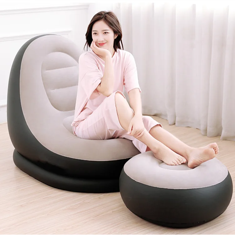 

Outdoor Inflatable Sofa Indoor small sofa Lazy sofa chair flocking stool single sofa bed lounge chair