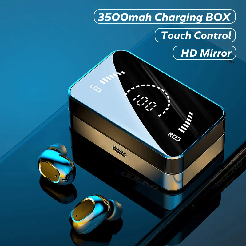 

TWS-стереонаушники с поддержкой Bluetooth 5,0 и зарядным футляром на 3500 мА · ч