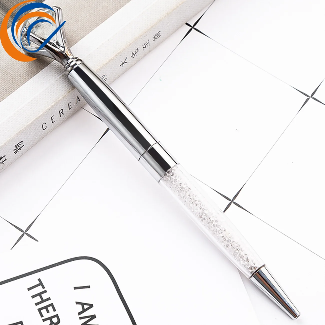

Wholesale Great Diamond Metal Ball Point Pen 13 Pcs Per Set Metal Crystal Pen Gift
