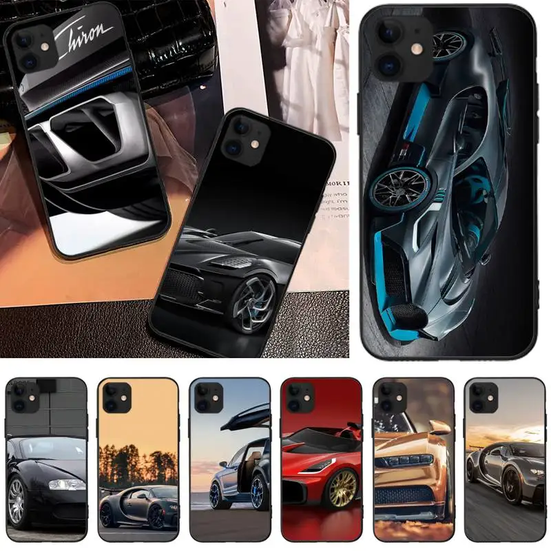 

Luxury Brand Car Bugattis Phone Case For Iphone 11 12 PRO MAX X XS XR Mini 6S 7 8 PLUS Se 2020 Cover