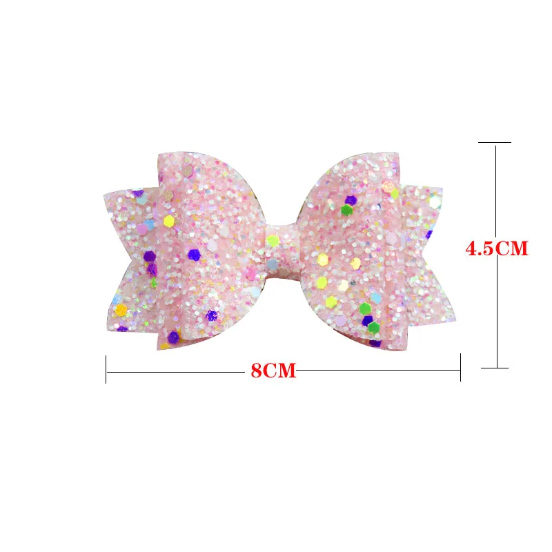 1 шт. милые светящиеся эластичные резинки для волос с блестками девочек банты