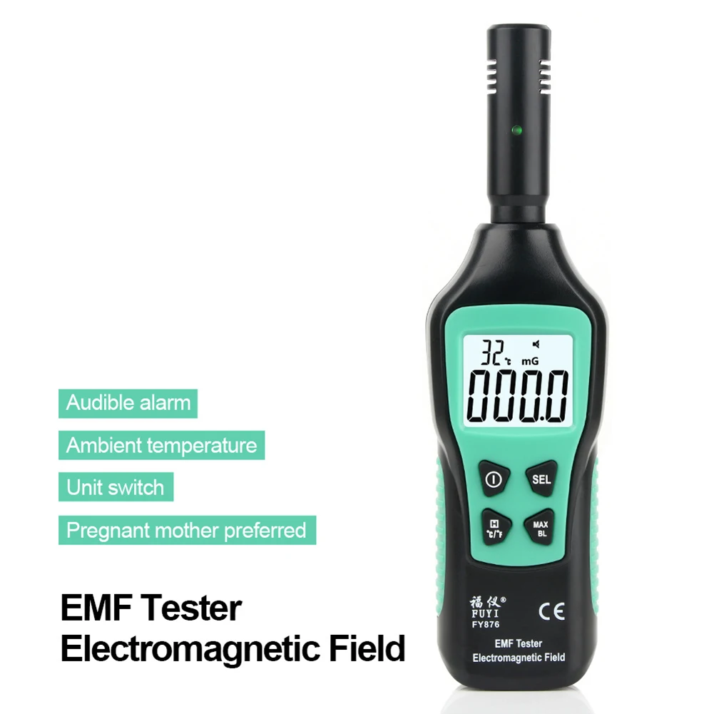 

Mastfuyi FY876 Handheld Emf Meter Elektromagnetische Straling Detector Monitor Huishoudelijke Hoge Precisie Wave Straling Tester