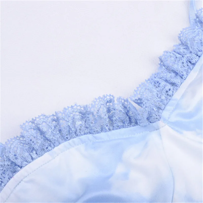 

New Summer Sexy Lace Up Spaghetti Strap Bodycon Party Club Dress Mini Vestidos Clouds Print Ruched Ruffles A Line Dress Women