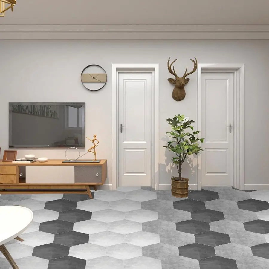 10 шт. водонепроницаемые Нескользящие шестигранные самоклеящиеся керамические