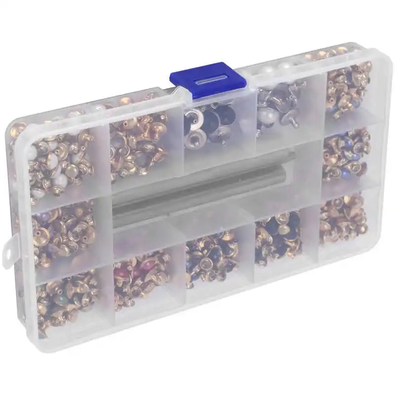 

manualidades complementos crafts Mixed Colors Rivets Set Bead Rhinestone Studs DIY HandMade Clothing Accessories Boxed DIY