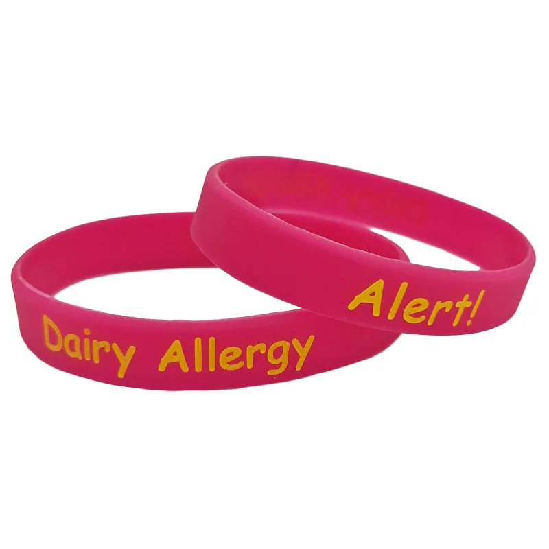 1 шт. медицинский браслет для молочной гипоаллергии силиконовый 5 цветов взрослый