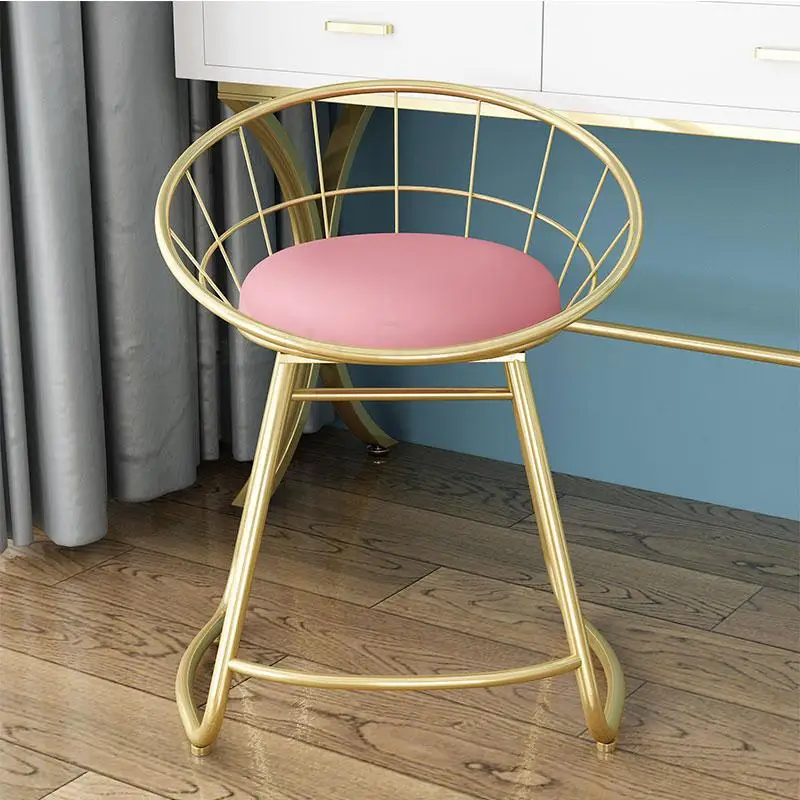 Стул для макияжа сетчатый красный стул ins спинное кресло скандинавский маникюра