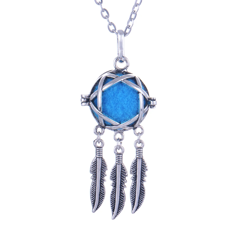 Многоцветный стиль ароматерапия ювелирные изделия колье с кулоном в виде клетки