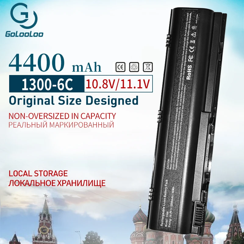 Golooloo 11,1 V 4400 mAh лаптоп с Батарея для dell Inspiron 1300 B120 B130 для Latitude 120L 312-0366 KD186 312-0416 YD131 YD120