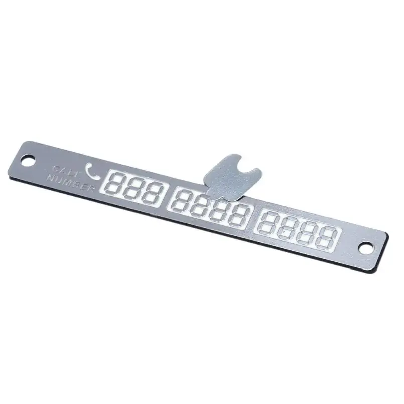 1 шт. светящееся уведомление с номером телефона автомобильная карта временной