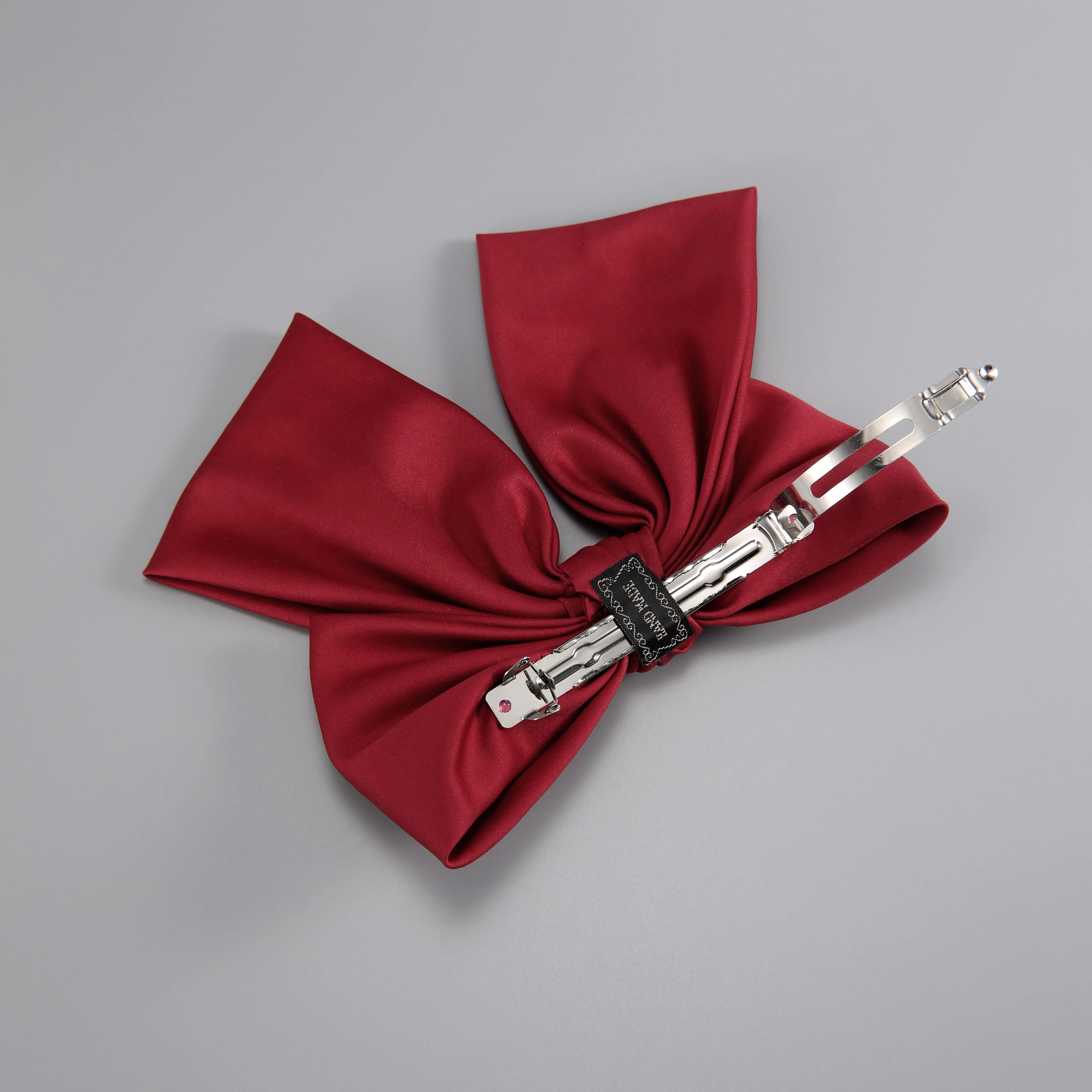 

ZHANG TAI TAI Oversized Bow Hair Clip For Women Solid Color Barrettes Girls Hairpin Fashion Accessories