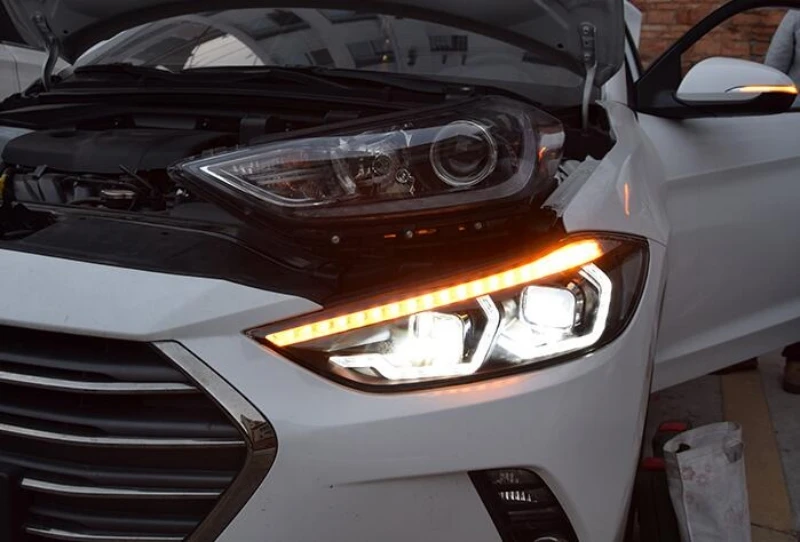 Светодиодная фара Elantra devil eye 2017-2019 года LF | Автомобили и мотоциклы