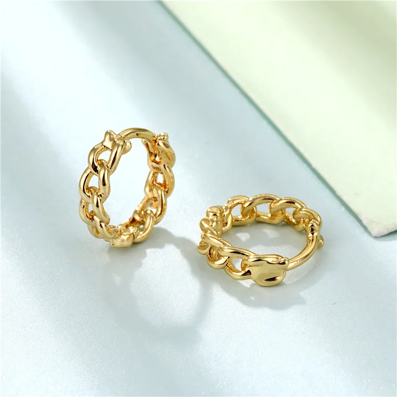 

Simple Women Earrings Personality Chain Fashion Ear Ring Fashion Casual Gold Alloy Ladies Elegant Classic Jewelry