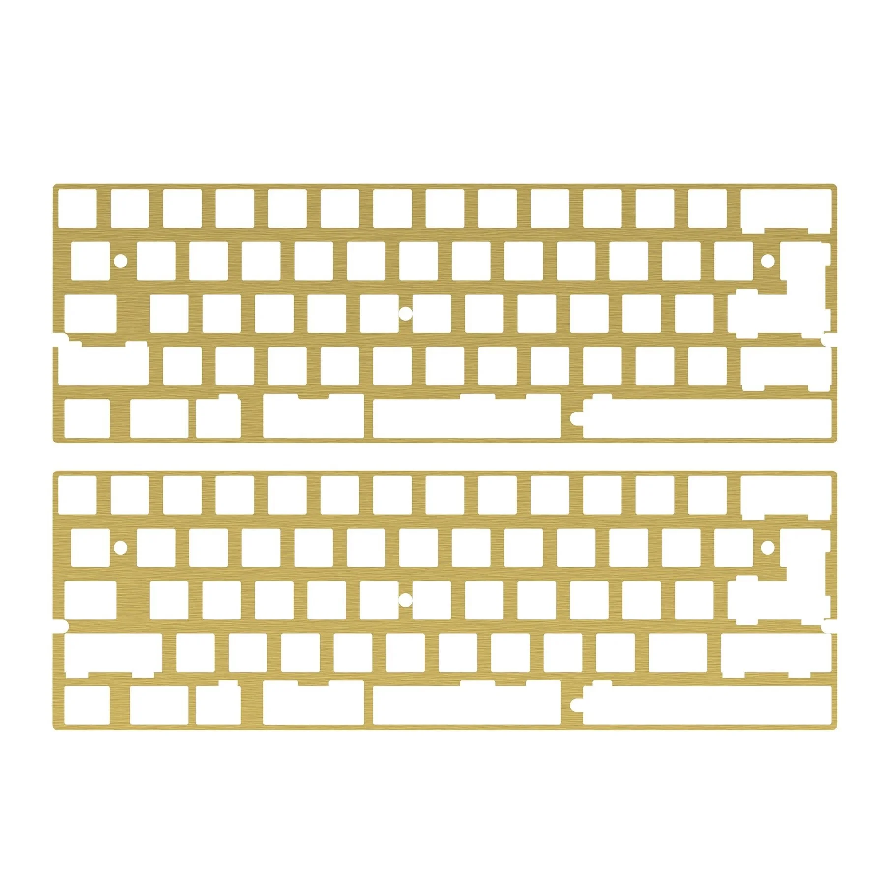 

KBDfans CNC алюминиевая/латунная пластина 60% для механической клавиатуры DZ60